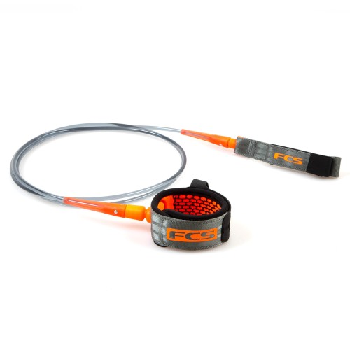 LEASH FCS ALLROUND 9' CHARCOAL/ORANGE